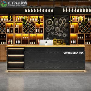 复古工业风收银台酒吧火锅烧烤店吧台奶茶店铺商用柜台前台接待台