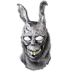 死亡幻觉弗兰克兔面具邪恶银兔动物头套万圣节乳胶面具影视道具