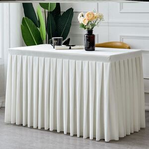 展会布桌布面料裙边布绒餐厅寺院台布桌布会议室台布大气迎宾舞台