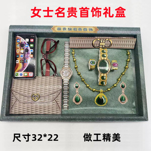 祭祀纸扎女士首饰项链戒指钱包烧纸冥币纸钱清明上坟烧七中元寒衣