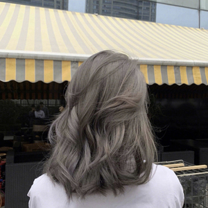 青木亚麻灰色染发剂2021流行色自己在家染发植物泡泡染发膏显白