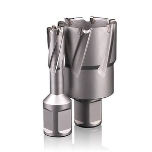 空心钻头空芯磁力钻取芯钢板钻硬质合金磁座钻套料钻扩孔钻35mm铝