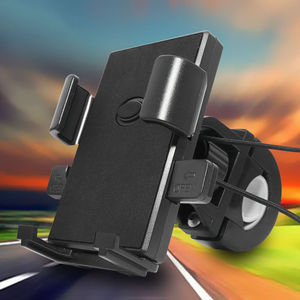 摩托车电动车手机支架三轮车电瓶车骑手送外卖导航夹助力车龙头款