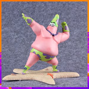 万代海绵宝宝gk肌肉肥肉派大星冰激凌超人泳装潮玩恶搞手办模型摆