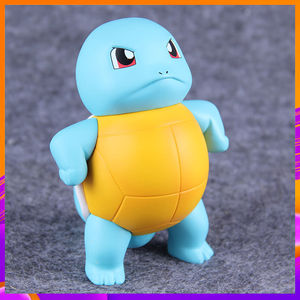 万代神奇宝贝口袋妖怪 傲娇杰尼龟手办摆件车载公仔可达鸭生日礼