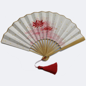 彼岸花曼珠沙华手绘折扇坠古风剑三忘川i阴阳师红陀罗题字定制汉