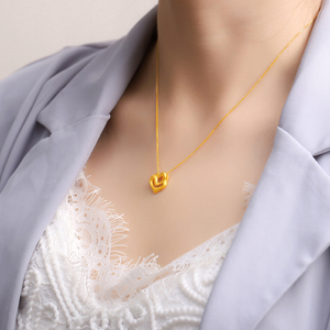 吊坠女金999足金