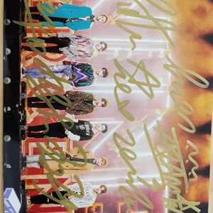 百分九团体签名照片蔡徐坤范丞丞林彦俊黄明昊朱正廷王琳凯签名照