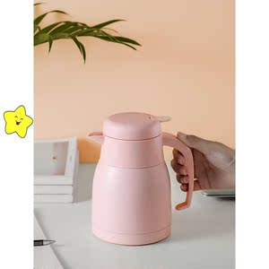 家用不锈钢保温壶小号小型水壶宿舍热水瓶北欧小暖壶暖瓶杯约1升l