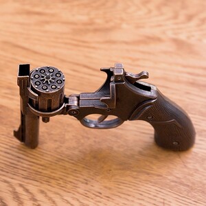 左轮砸响炮玩具枪左轮砸炮枪砸响枪全金属8090后怀旧玩具不可发射