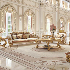 欧式实木沙发手雕复古工艺法式宫廷奢华古典布艺沙发别墅家具定制