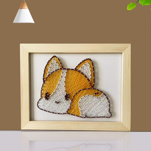 动物diy解闷手工钉子绕线画手工艺品自己做毛线画材料包创意礼物