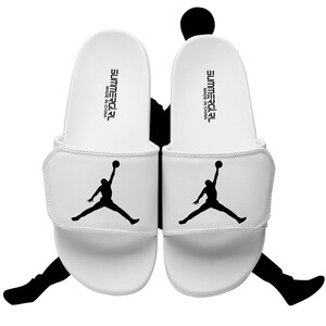 aj飞人明星乔丹飞人明星拖鞋男夏季外穿情侣学生运动魔术贴拖鞋男