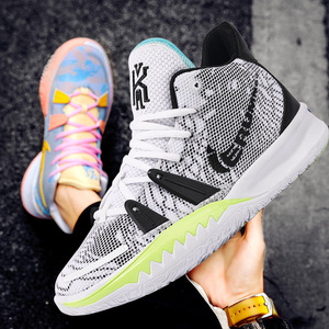 白色男鞋欧文7艺术篮球鞋男6代实战夏天透气高帮限量版气垫可爱