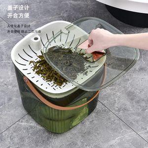 茶水桶过滤茶桶排水茶渣桶家用茶具配件废水桶茶台垃圾桶干湿分离