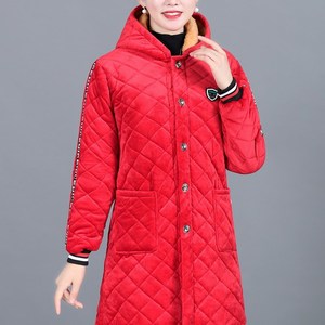 冬季新款简约纯色保暖罩衣中长款c纯棉防污工作服女士围裙加绒棉