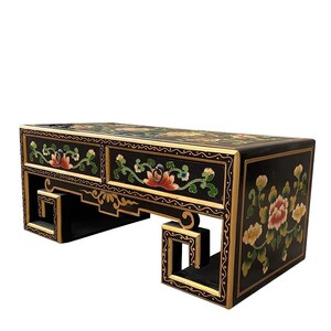 藏式小茶几彩绘炕几实木茶桌小桌子炕桌复古飘窗桌榻榻米仿古家具