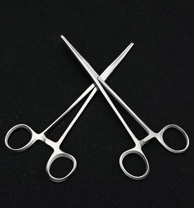 拔火罐钳子直嘴钳镊子锈钢平口钳直头弯头尖头镊子钓鱼宠物拔毛