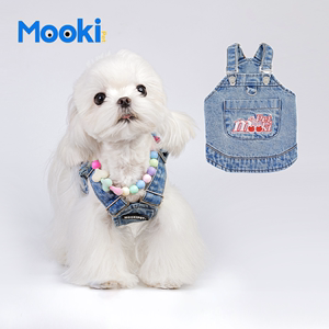 mookipet狗狗衣服春秋款可牵引绳比熊泰迪宠物小型犬带牵引环背心