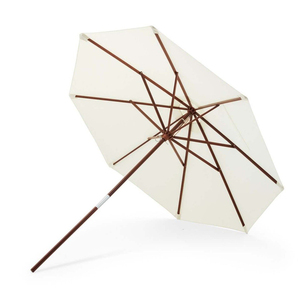 遮阳伞户外庭院伞室外花园咖啡厅小伞实木圆形白色露天院子户外伞