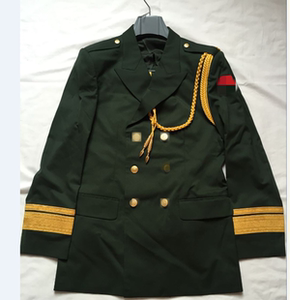 新款现货包邮男士结婚春秋款舞台表演收藏军绿色干部士官礼服套装