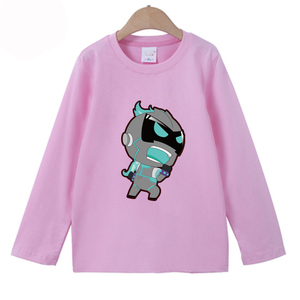 开心超人春秋款长袖卡通衣服儿童装打底上衣男孩女童宝宝2021新款