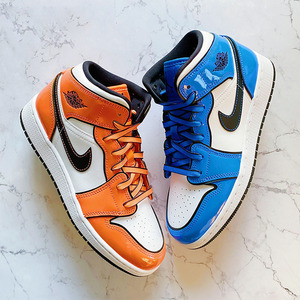 适配nike耐克af1空军一号白蓝橙aj1二次元小扣碎小闪电条纹鞋带扁