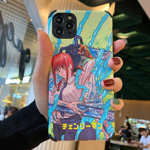 苹果12电锯人玛奇玛漫画适用于华为p30/iphone12手机壳链锯人全包