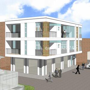 新品三层带商铺自建房屋带计图纸三层带门面m别设墅店面住宅施工