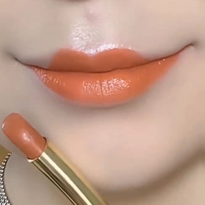 夏季新款大牌推荐黄皮显白口红胡萝卜素橘色系保湿防水不沾杯正品