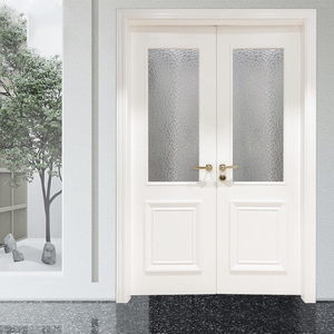 新品卧开双开门室内门房门烤式实木隔音门法漆风t格静音套装对室