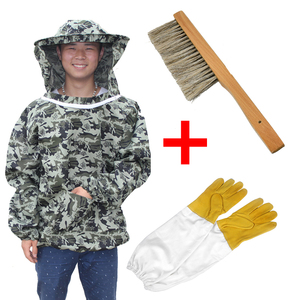 防蜂衣半身防蜂服养蜂人衣服全套加厚透气专用防蛰蜂帽子蜜蜂面罩