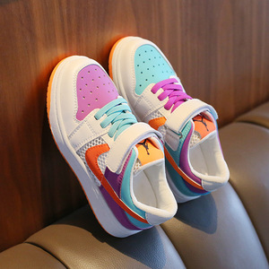 联名mΟnike儿童鸳鸯鞋中童aj板鞋春夏透气女童跑步鞋男童运动鞋6