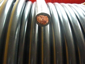 yh70平方黑y色橡胶外皮焊把线 橡胶70mm2焊机电缆 国标纯无氧铜芯