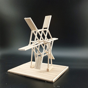 圆木棒实木小木棍立体构成作业 雪糕棒木条 秋o千风车diy手工制作