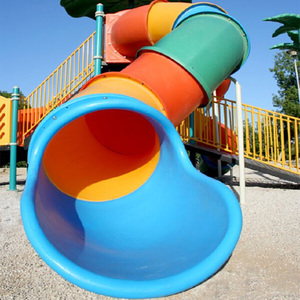 定制幼儿园单双s形拼接滑梯大型小博士配件儿童水上塑料螺旋滑道