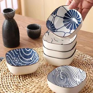 日式小碟子蘸料碟陶瓷家用创意餐具酱料碟调味碟小吃碟小碗菜碟子