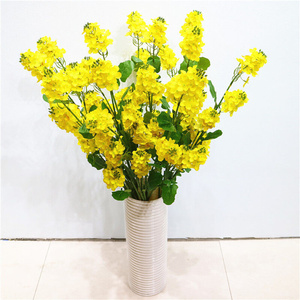 仿真花油菜花花束假花人造花u花艺家居装饰拍照拍摄道具塑料花卉