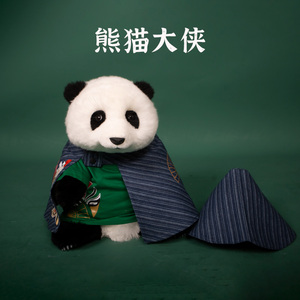 【仅衣服】西柚熊猫大侠 披风斗笠帽子内衬t恤 纪念日礼物儿童节