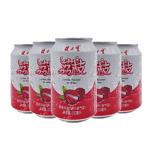 健力宝 荔枝味 300ml*20罐整箱包装果味夏日饮品罐装饮料