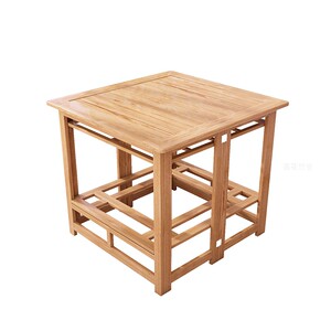 木制烤烤架长方形款竹电v暖可折叠火火桌子木头烤火盆家用新楠