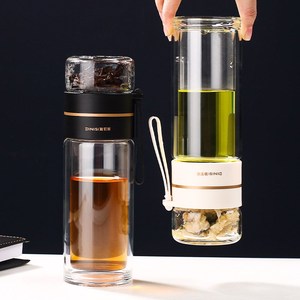 过滤水瓶分离茶虑泡茶上下滤茶分层过虑隔离分格茶叶分开去渣水杯