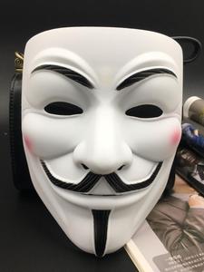 黑客面具假脸神秘cos头套匿名者面具v字仇杀队面具全脸帅气男成人