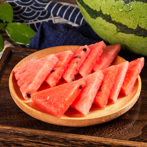 鲜丰水果 压砂瓜西瓜4斤当季新鲜水果超甜电子券核销卡券到店自提