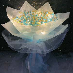 情侣手工diy满天星花束材料包情人节母亲节生日礼物ins送女友闺蜜