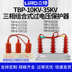 10-35KV高压三相TBP-ABC-12.7/131组合式过电压保护器四柱42F/131