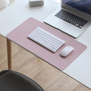 办公桌垫双面皮质大号鼠标垫a 笔记本电脑垫纯色电脑垫写字垫