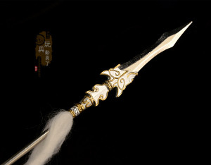 1:6古代兵器武器模型 三国赵云武神赵子龙青釭剑龙胆亮银枪涯角枪