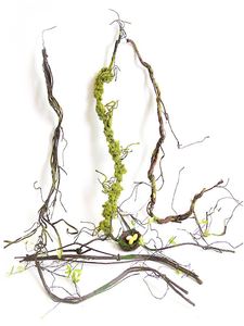 仿真苔藓树藤造景植物枯树枝绿植可弯曲造型爬藤装饰青苔假藤蔓条
