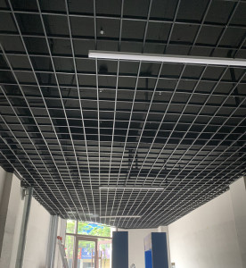 铁格栅吊顶网格室内洗车店吊顶铝天花装饰材料自装集成葡萄架子网